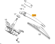 Brat stergator hayon Opel Corsa D original GM Pagina 2/piese-auto-opel-astra-k/piese-auto-mini-cooper/opel-mokka-e - Elemente caroserie Opel Corsa D